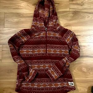 The Northface fleece hoodie size small